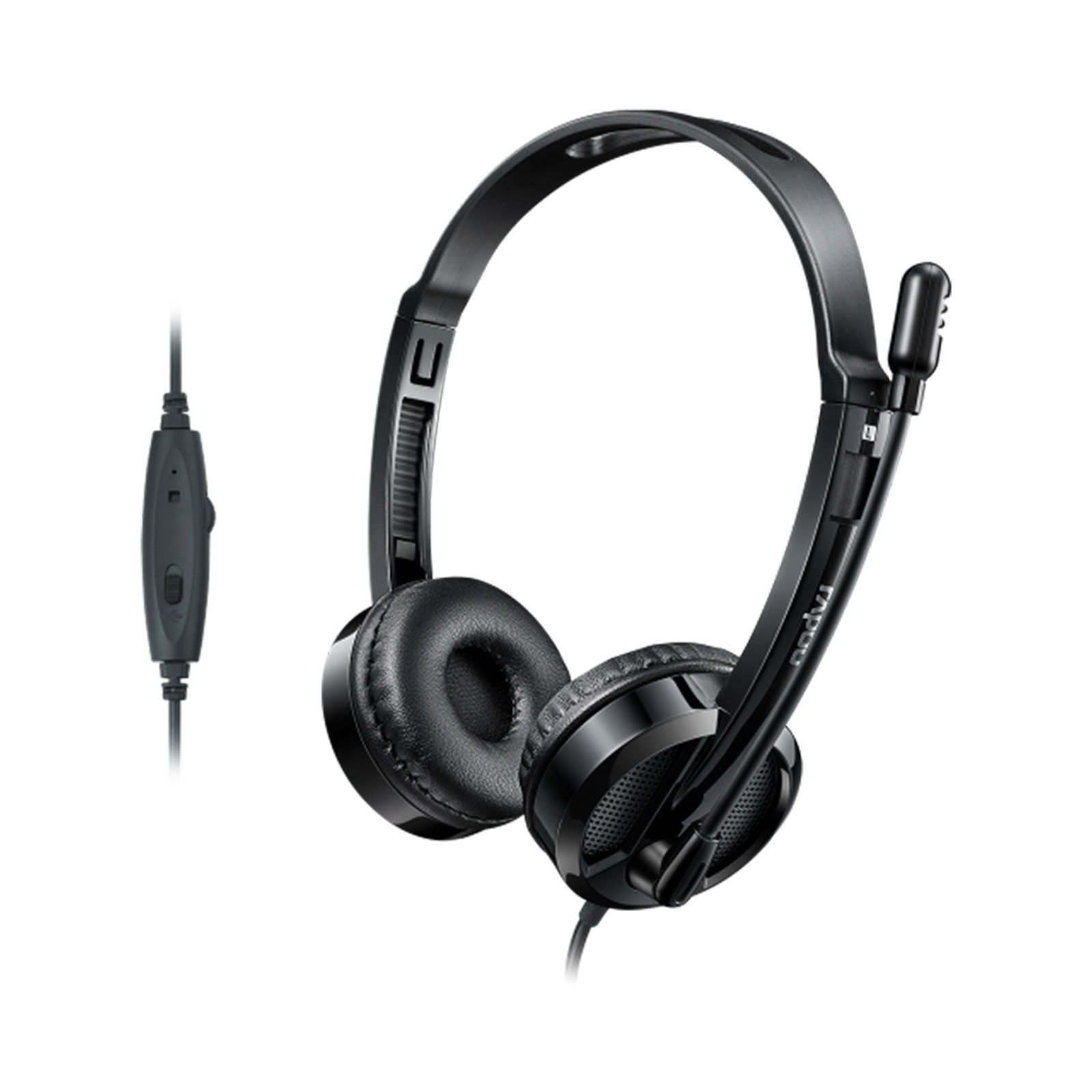 RAPOO-H100-HEADSET-HEADPHONES-00 هدفون رپو H100 | هدست رپو H100 | هدفون Rapoo H100 | هدست Rapoo H100 | باماهمراه | هدفون رپو مشهد | هدست رپو مشهد | هدفون Rapoo مشهد | هدست Rapoo مشهد