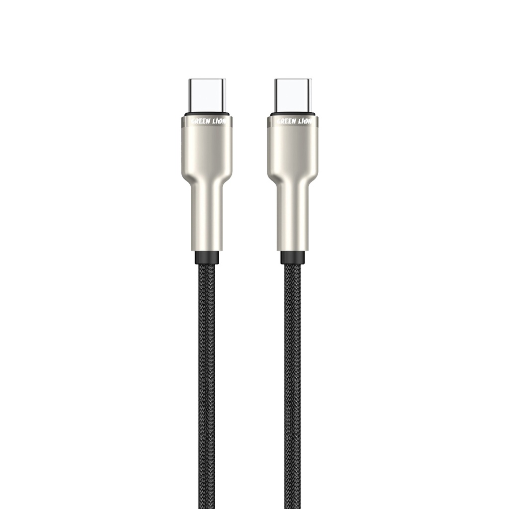 Green Lion USB-C Braided Zinc Alloy Cable-2 کابل USB-C با روکش بافته شده آلیاژ روی گرین لاین Green Lion USB-C Braided Zinc Alloy Cable